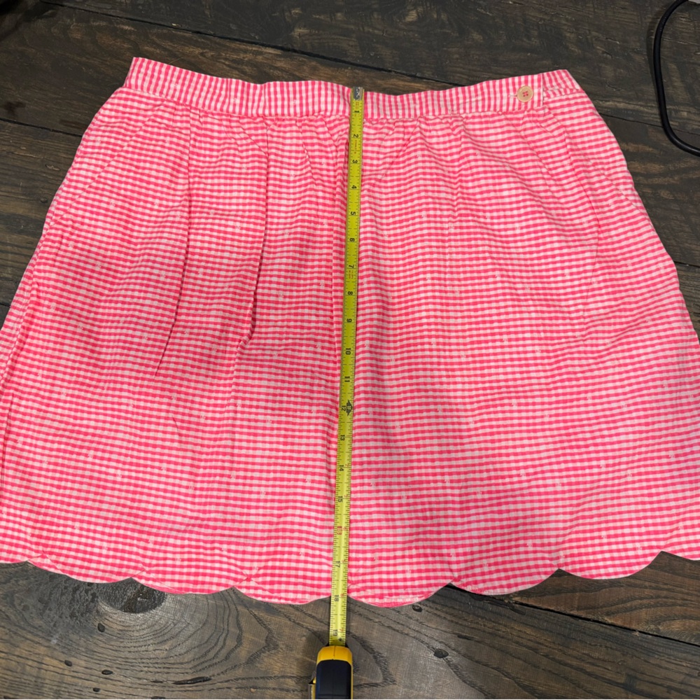 Lilly Pulitzer pink and White Bubble Mini Skirt
